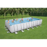 Каркасный бассейн BESTWAY POWER STEEL 732х366х132см, 30045л + песочный ф/насос 5678 л/ч, тент, лестница 56475 BW